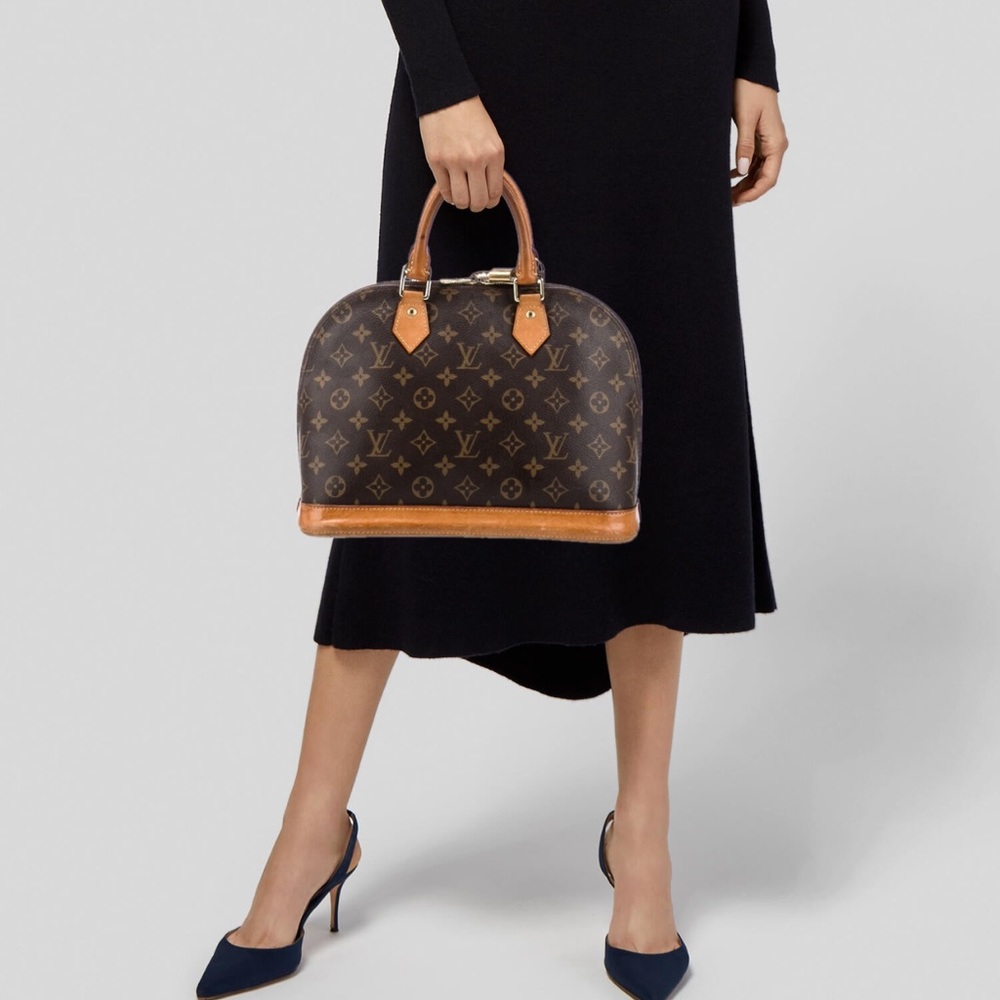 Louis Vuitton LV Hand Bag  Alma Brown Monogram - Picture 3 of 17
